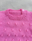 Knitted by Nana Jumper Pink
