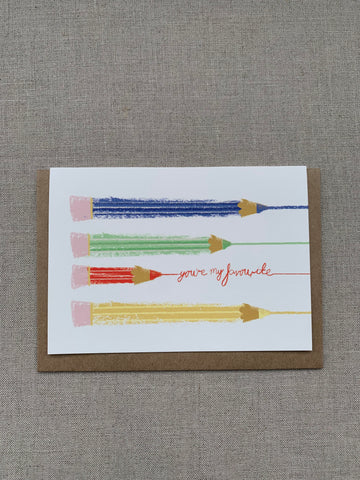 Florence Fry You're My Favourite Card