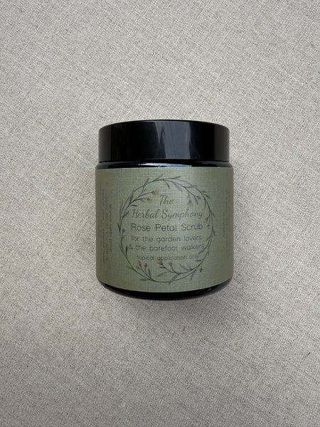 The Herbal Symphony Rose Petal Scrub - 120ml