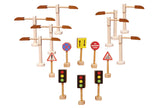 Qtoys Road Sign And Street Light Set