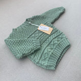 Knitted by Nana Basil Jumper - Misty Jade