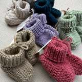 Knitted by Nana Savva Cuffed Booties - Assorted