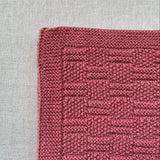 Knitted By Nana Alex Blanket Raspberry - 700 x 800mm