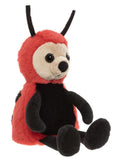 Charlie Bears Leaf Ladybird Rose Red