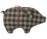 Maileg Small Pig Green Check