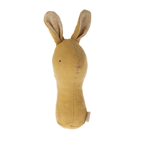 Maileg Lullaby Friends Bunny Rattle - Dusty Yellow