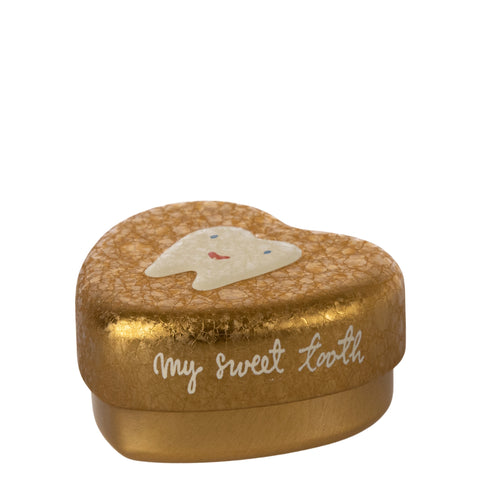 Maileg Tooth Box Tin - Gold