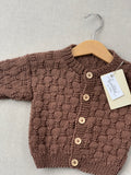 Knitted by Nana Luke Cardigan -  Mocha Mousse