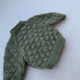 Knitted by Nana Holly Cardigan - Lichen