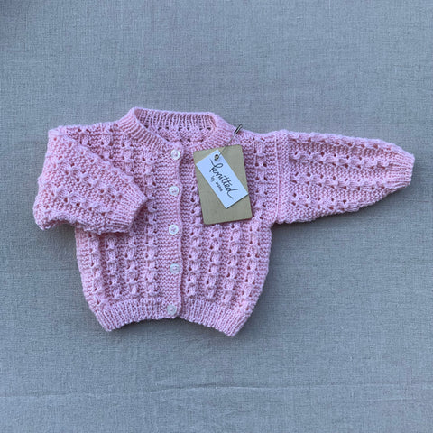 Knitted by Nana Juniper Cardigan - Baby Blossom