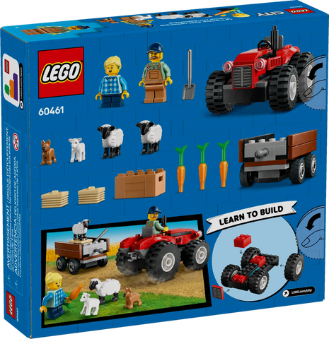 LEGO City Red Farm Tractor with Trailer & Sheep