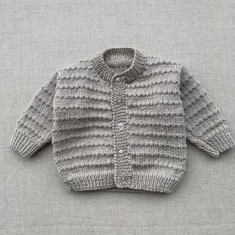 Knitted by Nana Susan Cardigan Pearl