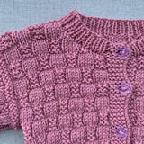 Knitted by Nana Luke Cardigan - Rose Petals