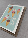 Florence Fry Number 5 Ice Cream Card
