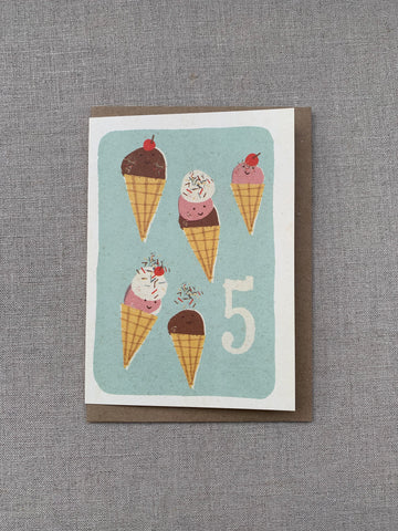 Florence Fry Number 5 Ice Cream Card