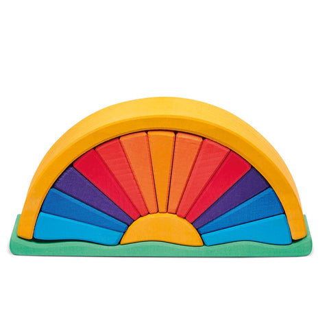 Gluckskafer Wooden Blocks - Sunray Arch Rainbow Yellow/Orange