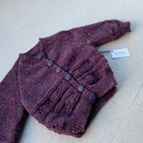 Knitted by Nana Cardigan - Purple