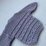 Knitted by Nana Basil Cardigan - Deep grey