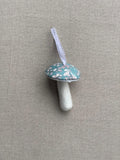 Pretty Wild Kids Fabric Liberty Mushroom Hanging Decoration BLUE