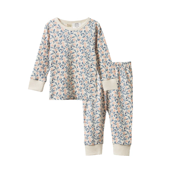 Nature Baby Long Sleeve PJ Betsy Belle rose print