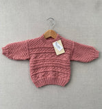 Knitted by Nana Basil Jumper- Rose Petals