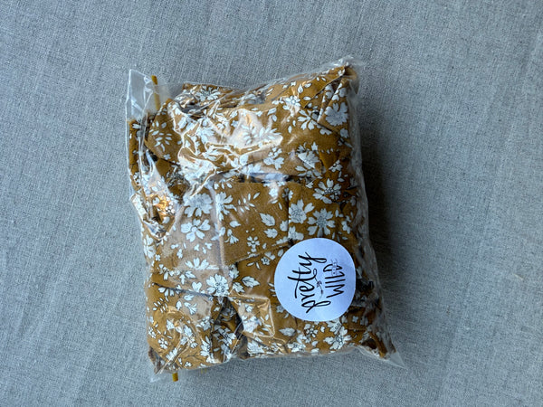 Pretty Wild Kids Scrap Fabric Pack 100g Bag - Capel Mustard