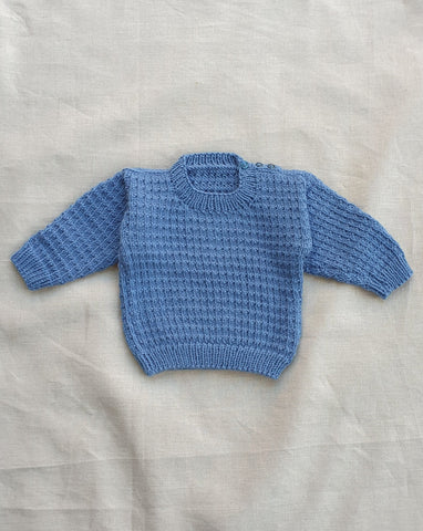 Knitted by Nana Jumper Ocean