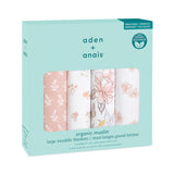 Aden + Anais Classic Muslin 4pk Organic Swaddles Earthly