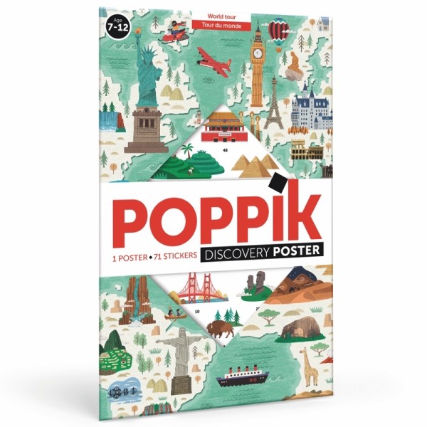 Poppik Discovery Stickers - World Tour
