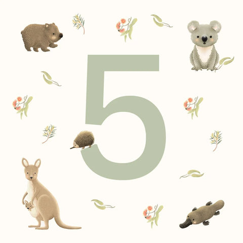 Petite Vous Aussie Animals 5 Card