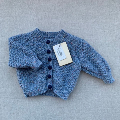 Knitted by Nana Harmony Cardigan - Dawn Mist