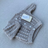 Knitted by Nana Juniper Cardigan - Stone