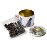 Banksia Parrots of Australia Embossed Tin Dark Chocolate Fruit and Nuts