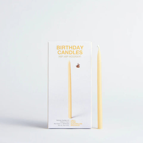 Queen B Beeswax Birthday Candles