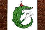 The Nonsense Maker Crocodile Birthday Card