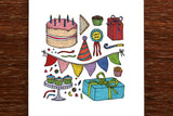 The Nonsense Maker Birthday Party Time Cake