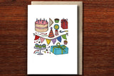 The Nonsense Maker Birthday Party Time Cake