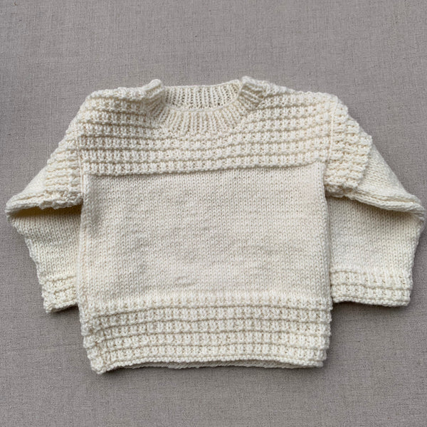 Knitted by Nana Leo Jumper - Cream