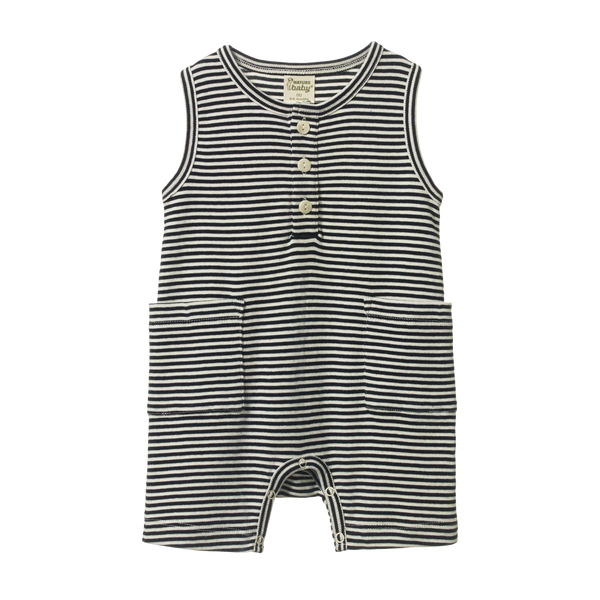 Nature Baby - Camper Suit - Navy Stripe