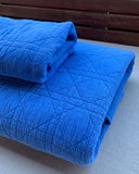 Pretty Wild Quilts - King Single with Pillow Case - Blue Perennial