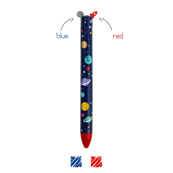 Legami Click&Clack Two Colour Pen - Space