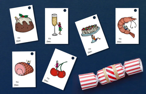 The Nonsense Maker Christmas Lunch Gift Cards Packet of 6