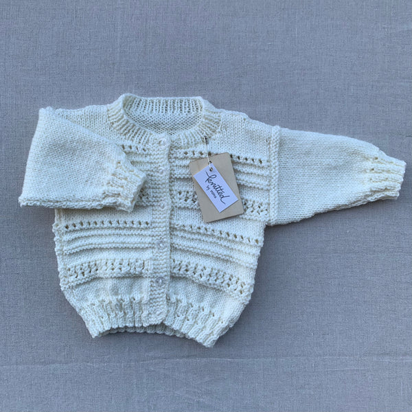 Knitted by Nana Harley Cardigan - Cream