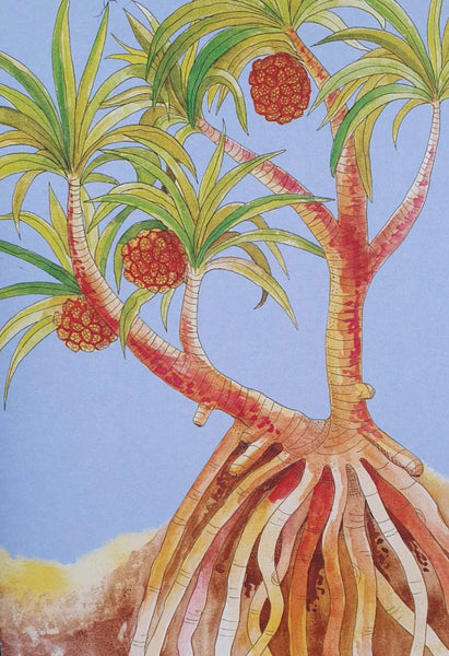 Moonface Maddy Pandanus Card