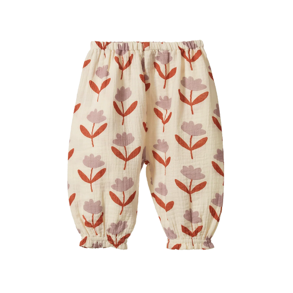 Nature Baby Daphne Pants Muslin - Fleurette Print