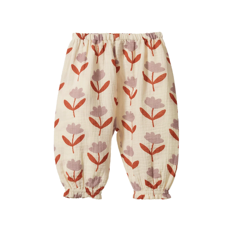 Nature Baby Daphne Pants Muslin - Fleurette Print
