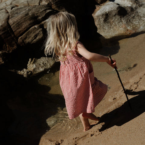 Nature Baby Dorothy Dress Red Check