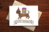 The Nonsense Maker Sausage Dog Birthday Card