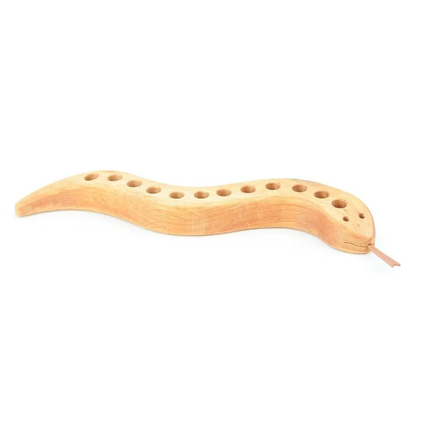 Drei Blatter Wooden Pencil Holder - Snake 12 Holes