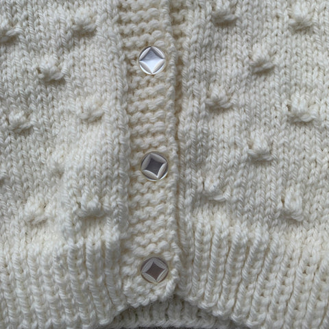 Knitted by Nana Lulu Cardigan Cream